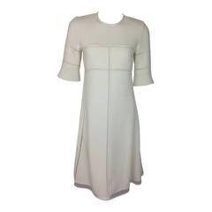 Chado Ralph Rucci cream crepe dress         NEW