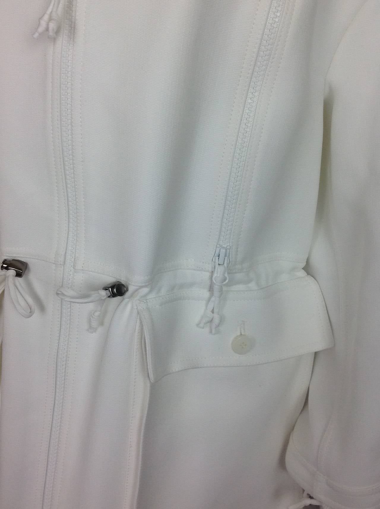 White Chado Ralph Rucci Anorak Jacket              Size M 1