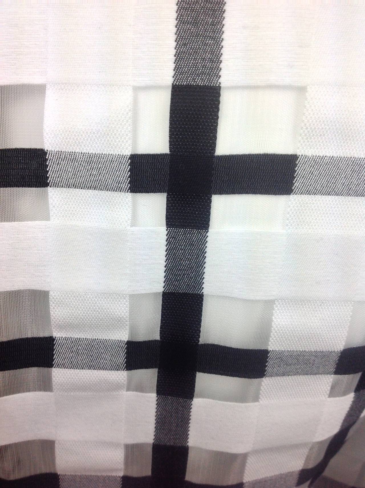 Black and White Marni Plaid Dress   Size 38 For Sale 1