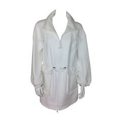 White Chado Ralph Rucci Anorak Jacket              Size M