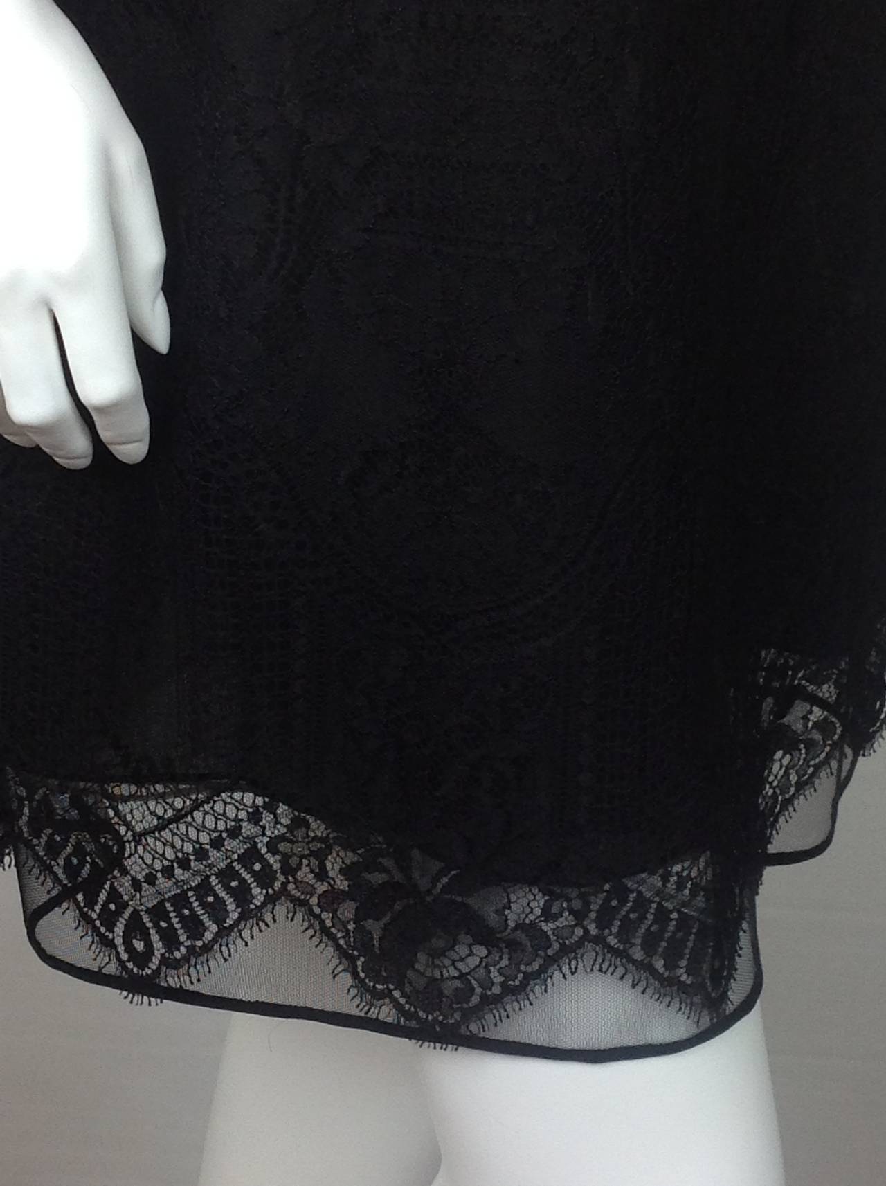 Gorgeous Ralph Rucci black lace sheath dress         Size S 1