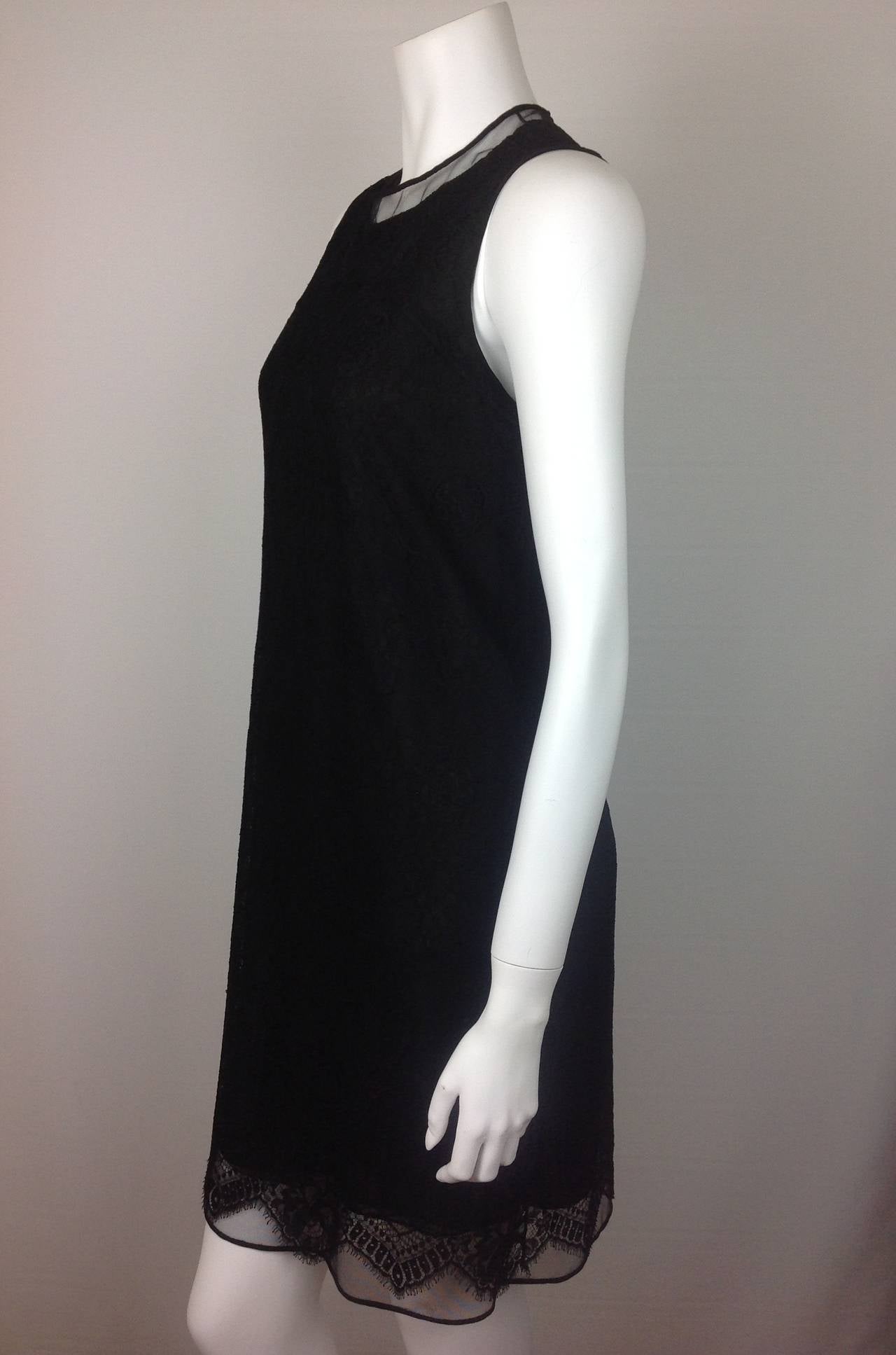 Women's Gorgeous Ralph Rucci black lace sheath dress         Size S