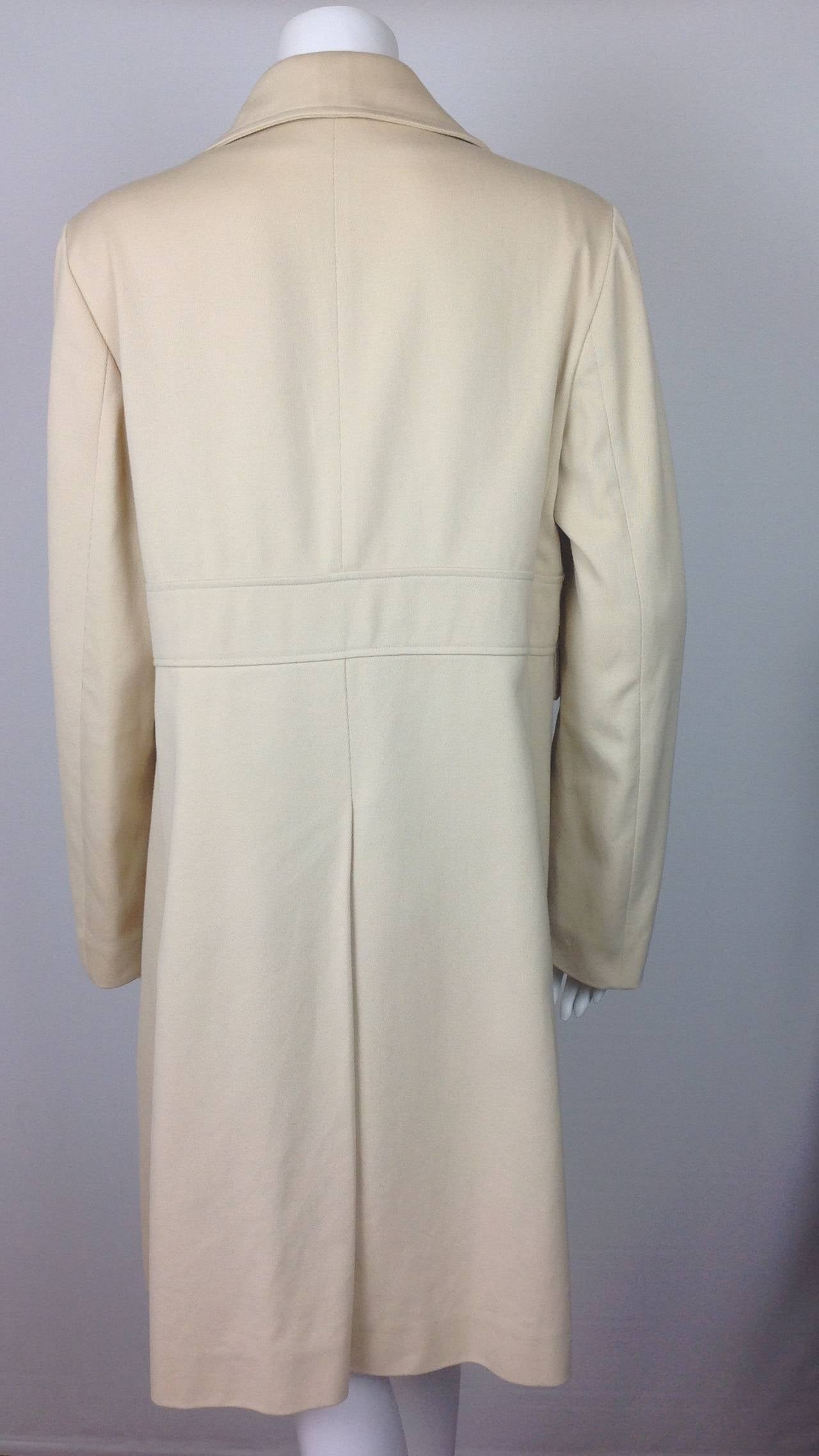 Beige Marni cotton princess coat            Size 44 For Sale