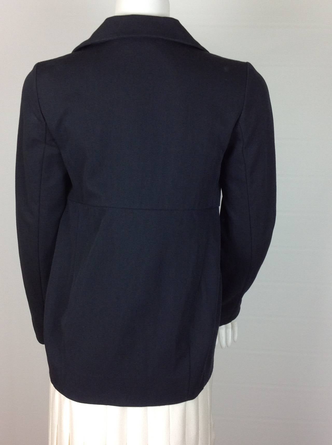 Navy Marni cotton blazer jacket     size 38 For Sale 1