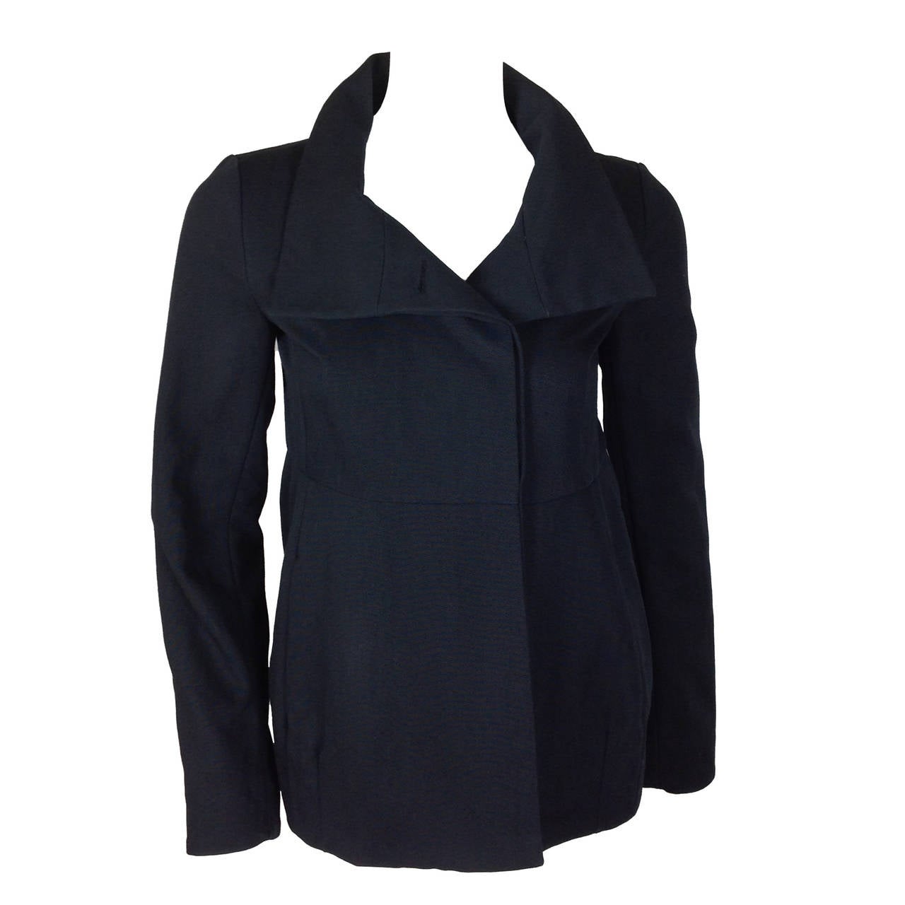 Navy Marni cotton blazer jacket     size 38 For Sale