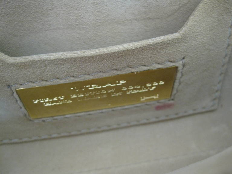 VBH Shagreen Stingray black & cream box clutch bag In Excellent Condition In Palm Beach, FL