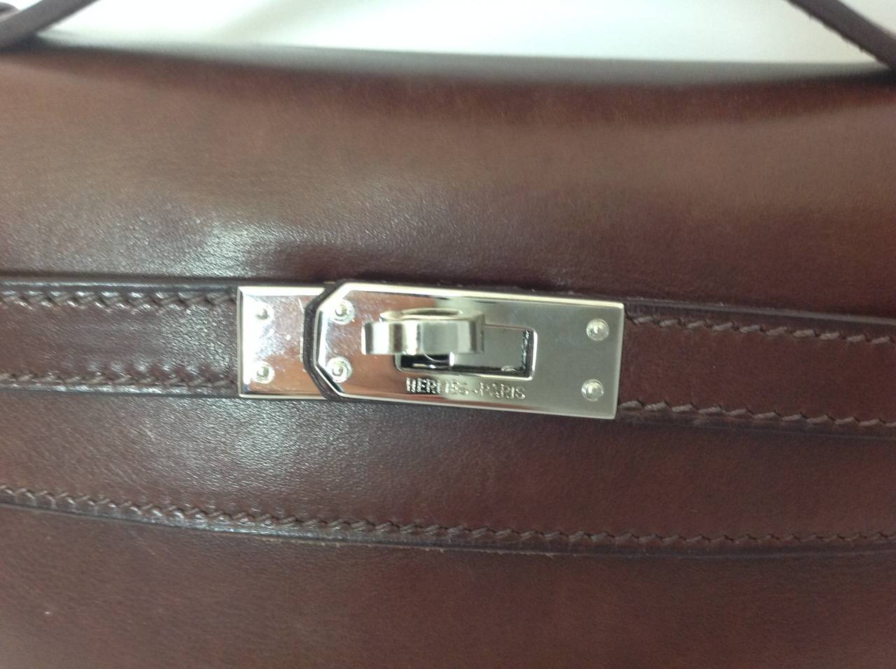 HERMES JPG mini Kelly pouchette clutch   So soft For Sale 1