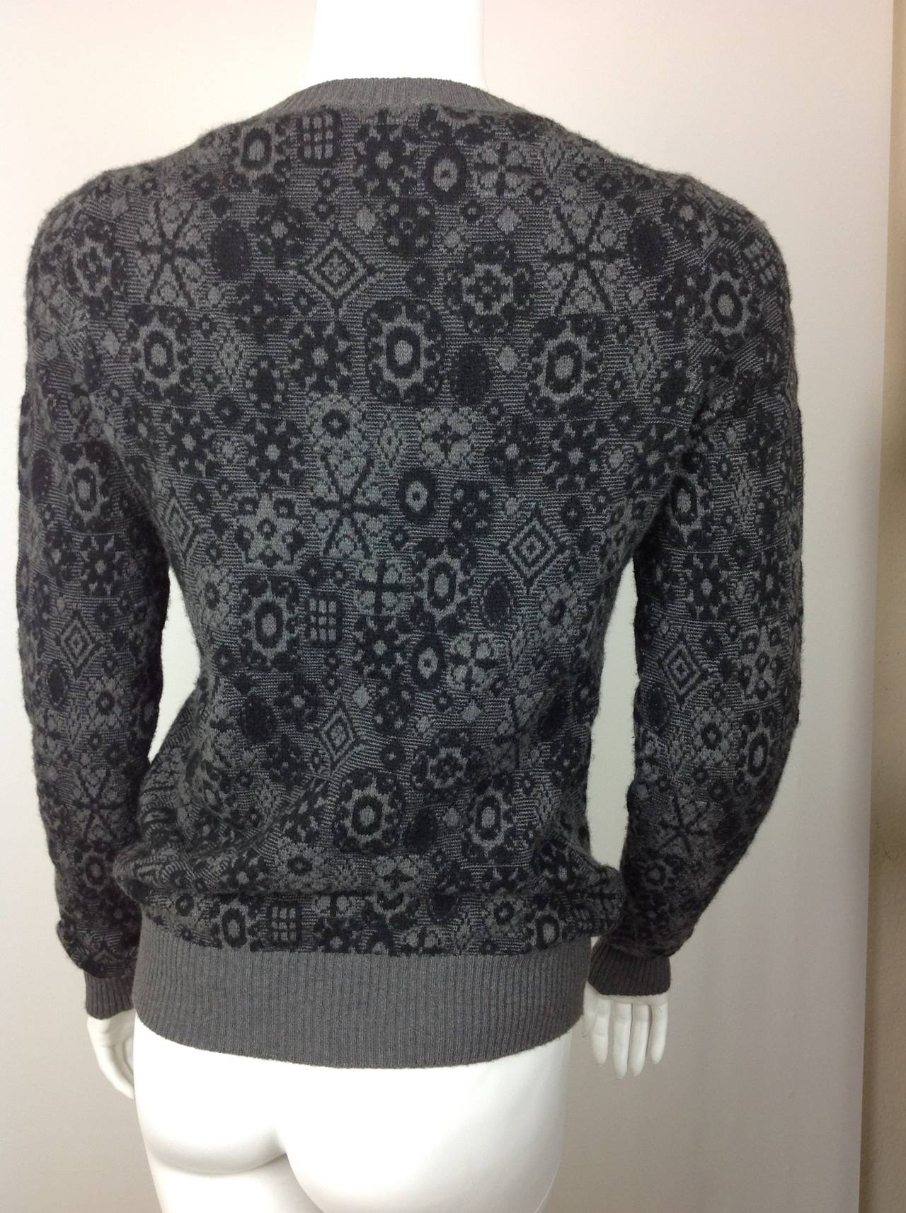 black and white snowflake sweater