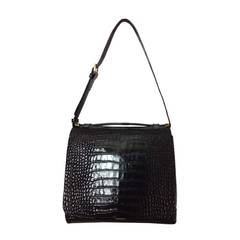 Dries Van Noten bold embossed leather handbag