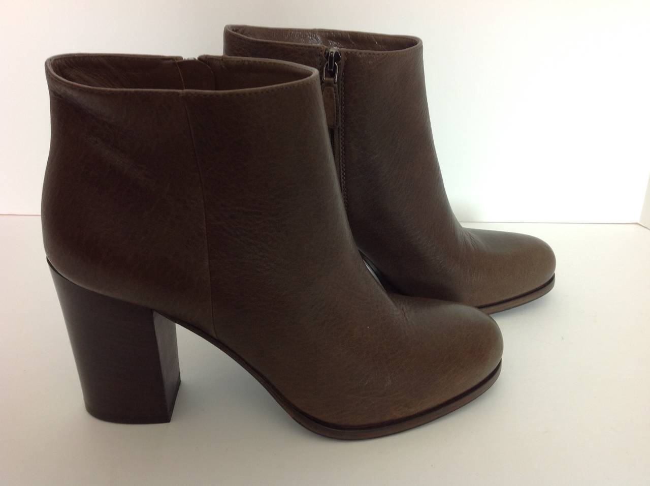New taupe Prada bootie size 39 at 1stdibs  