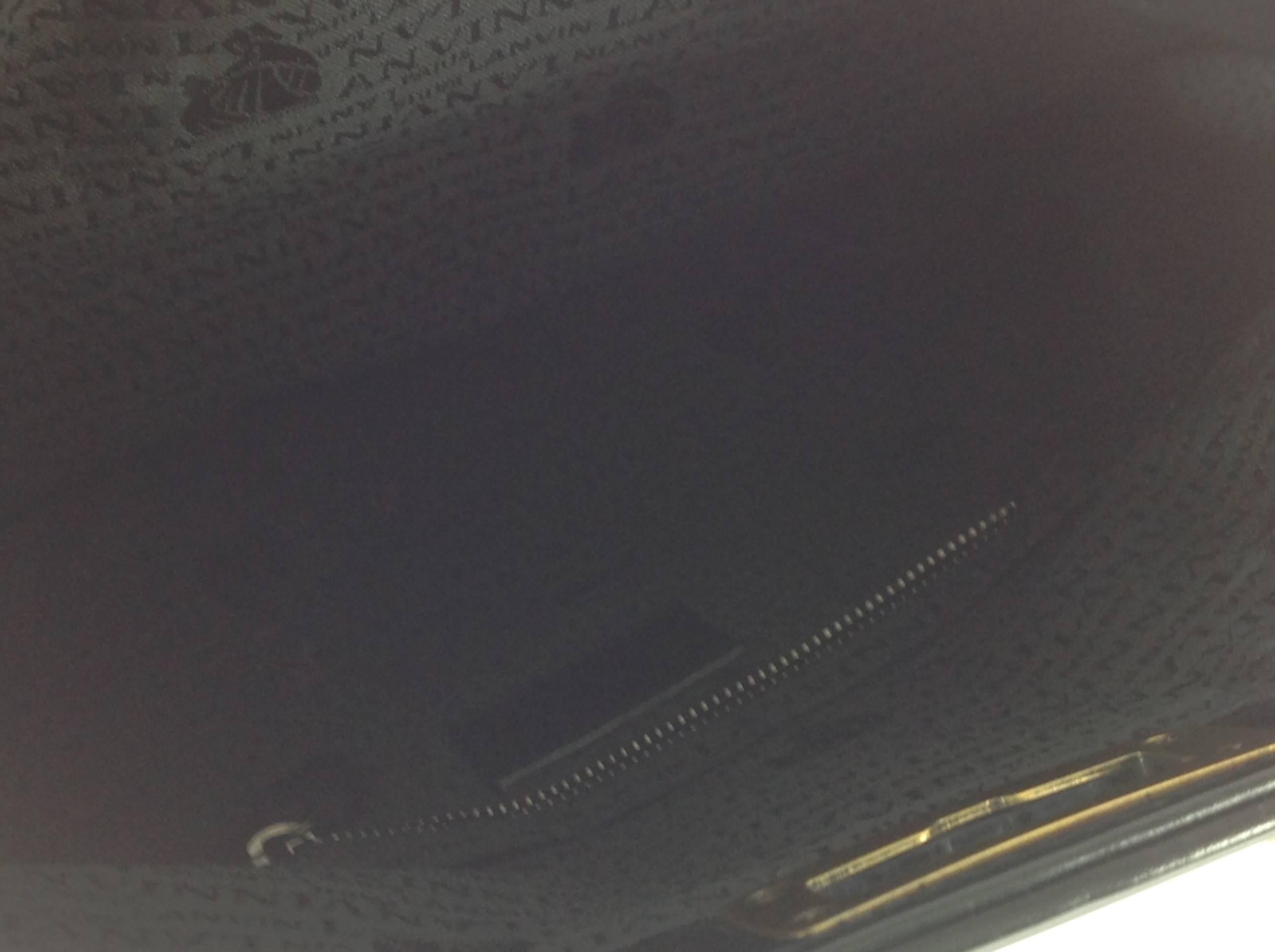 Women's Lanvin black leather clutch bag           For Sale