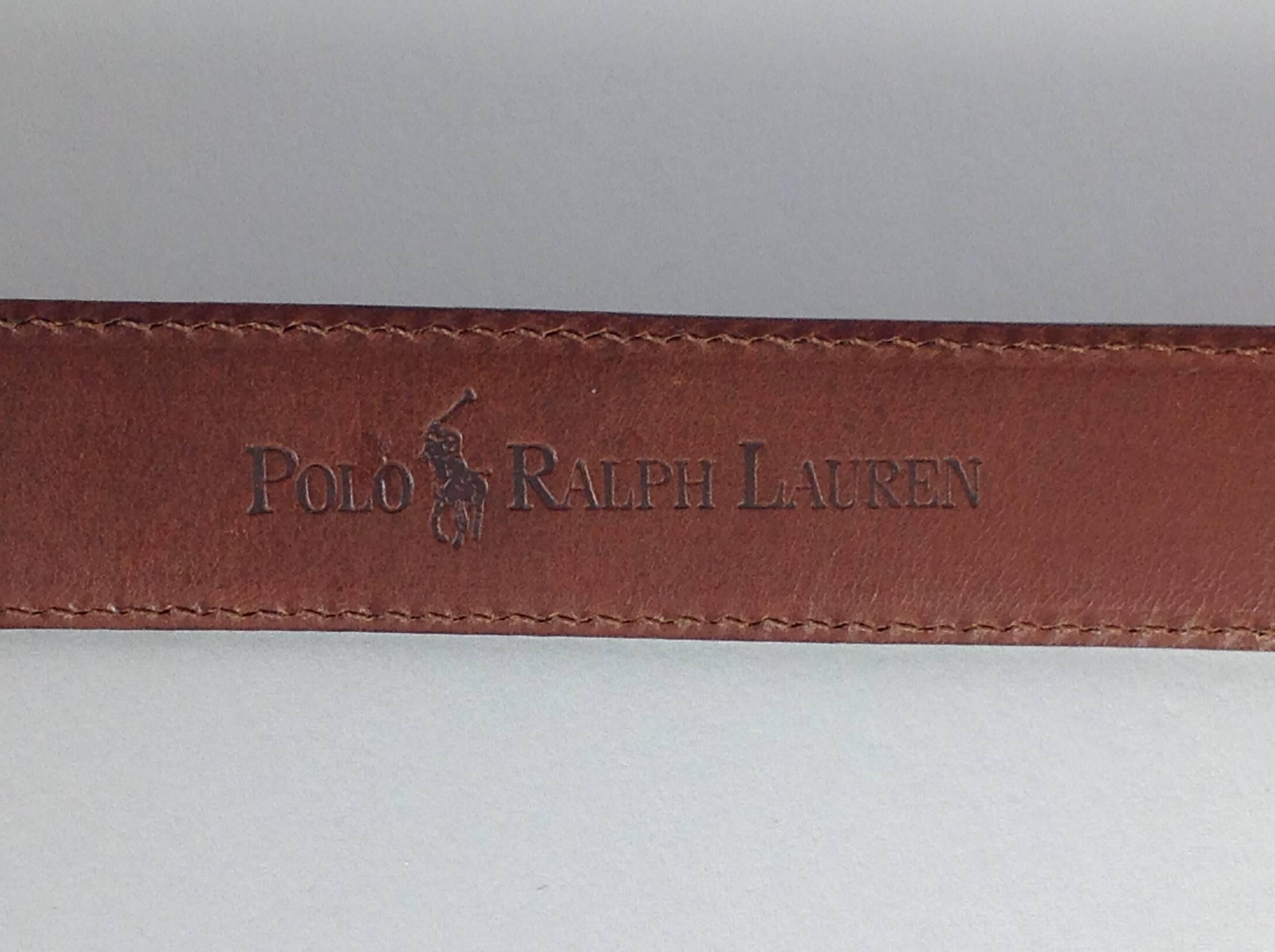 Women's or Men's Ralph Lauren Sterling buckle and tip Alligator belt For Sale