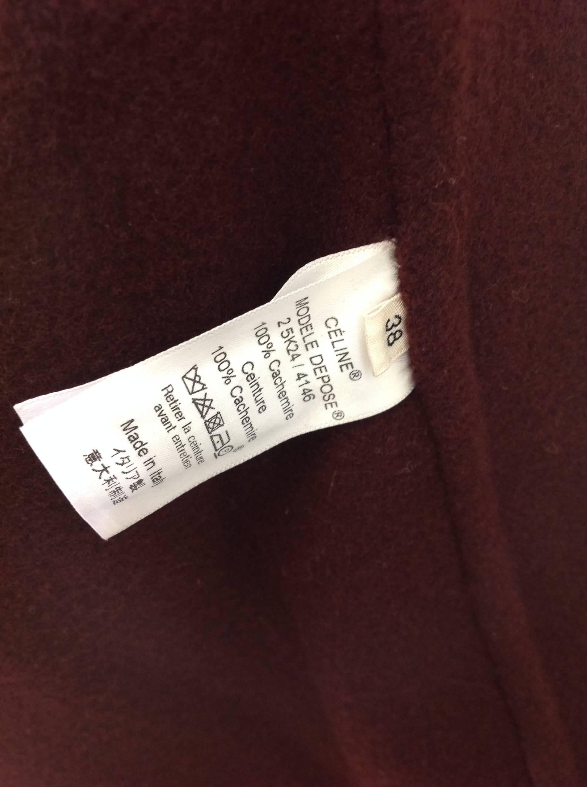 Cashmere Celine by Phoebe Philo wrap jacket     size 38 1