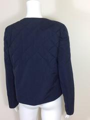 Navy Brunello Cucinelli quilted jacket         Size 42