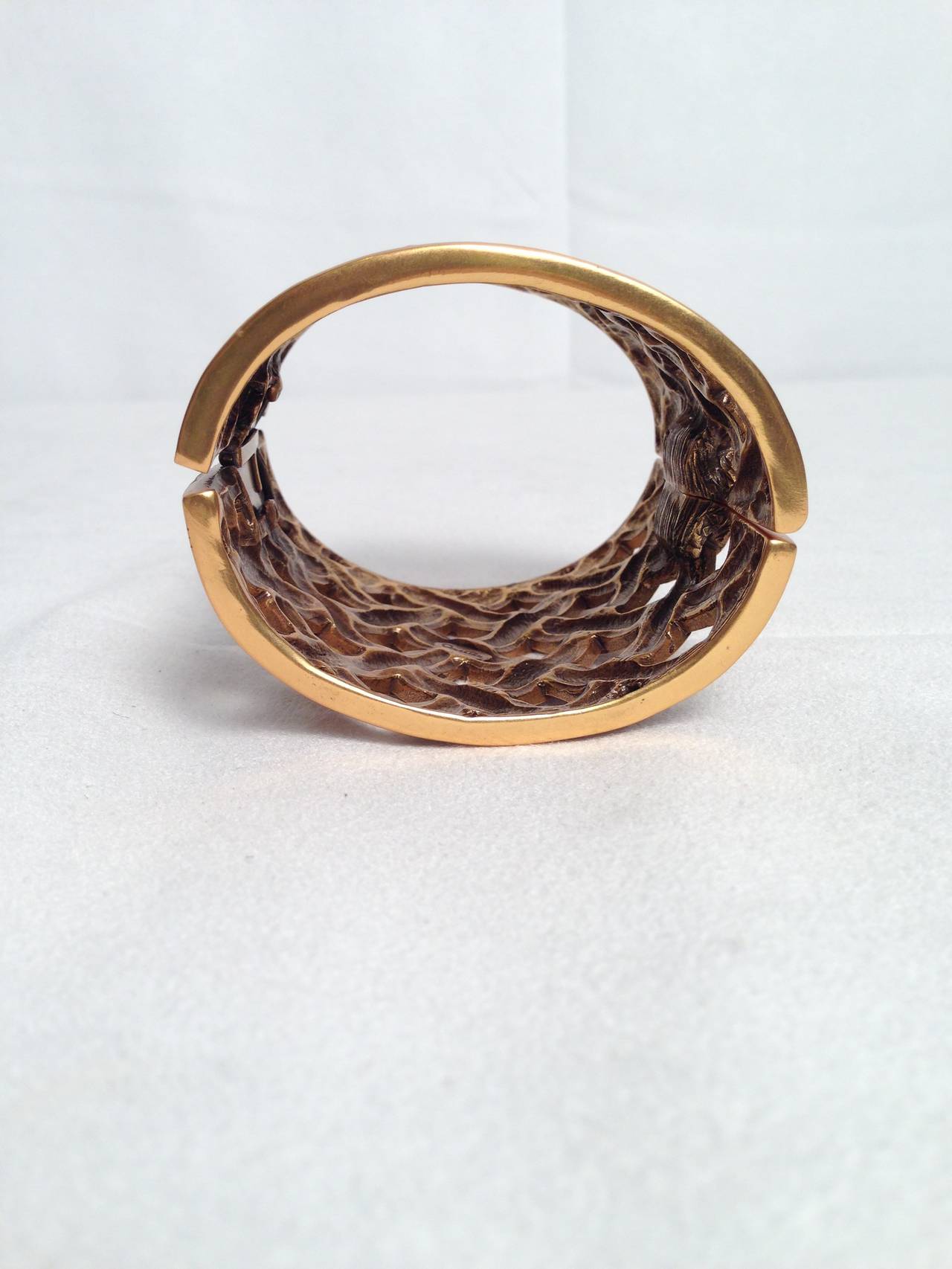 Brand New Oscar de la Renta Brass Lattice 