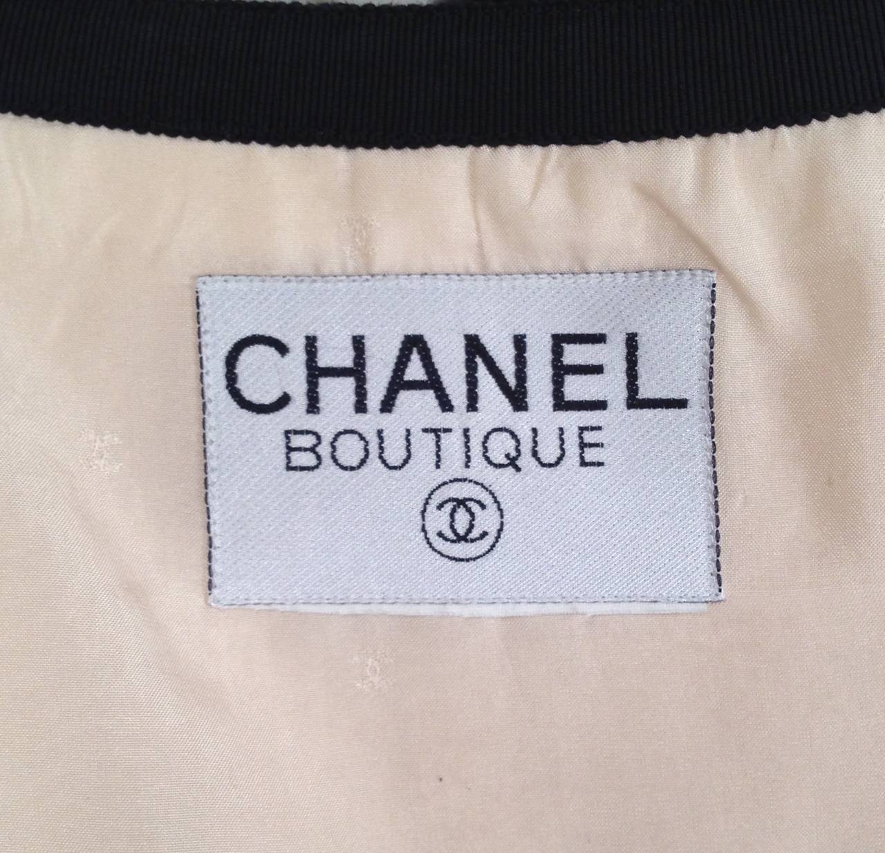 Rare Chanel Terry Cloth Cropped Jacket With Pockets For Sale 4