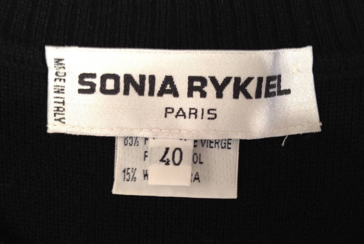 Iconic Sonia Rykiel Wool and Angora Long Sleeve Sweater For Sale 1