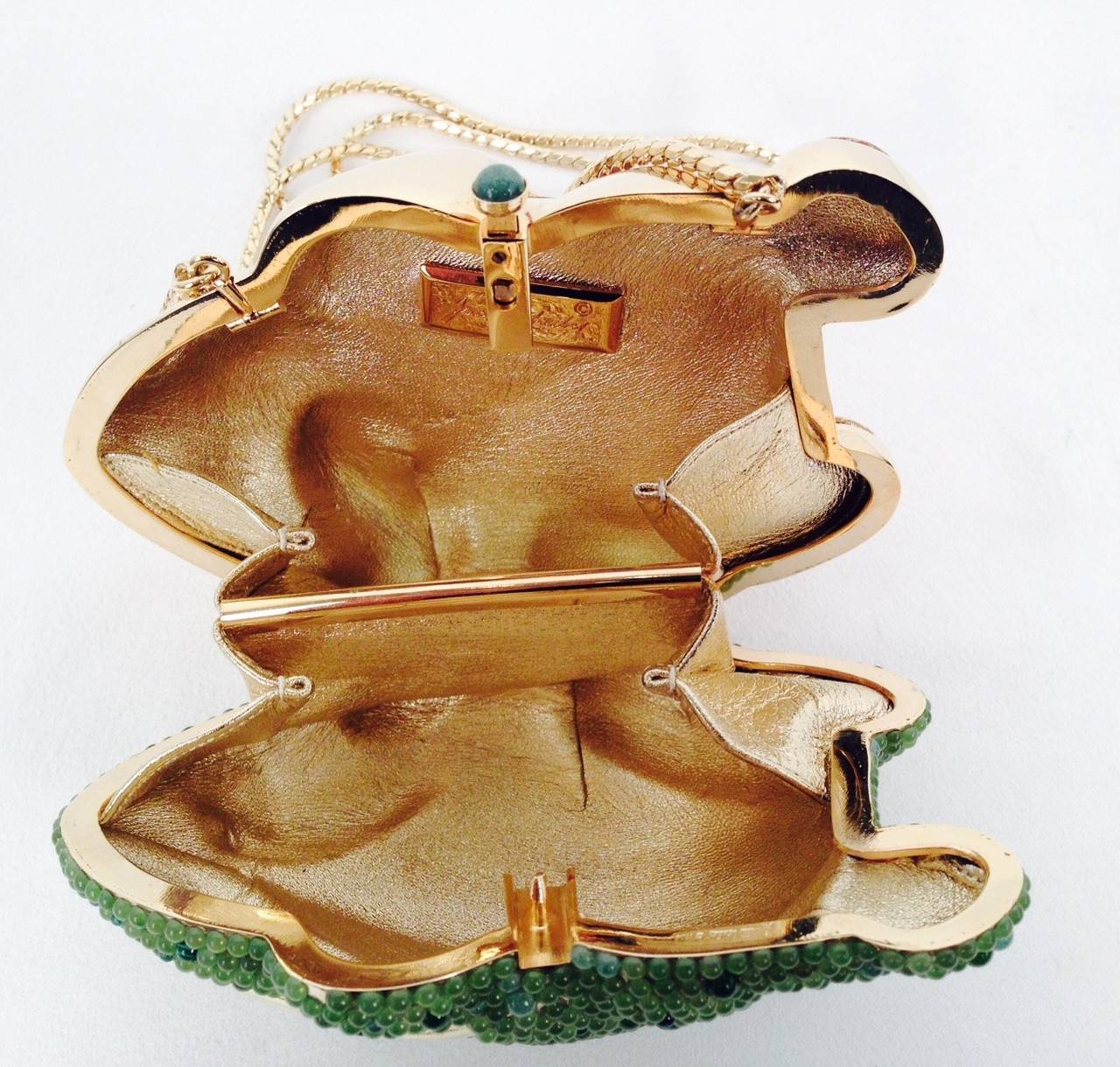 Vintage Judith Leiber Frog Convertible Clutch Minaudiere For Sale 4