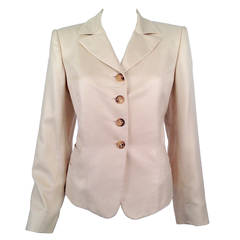 Hermès 100% Silk Houndstooth Equestrian-Inspired Jacket 8