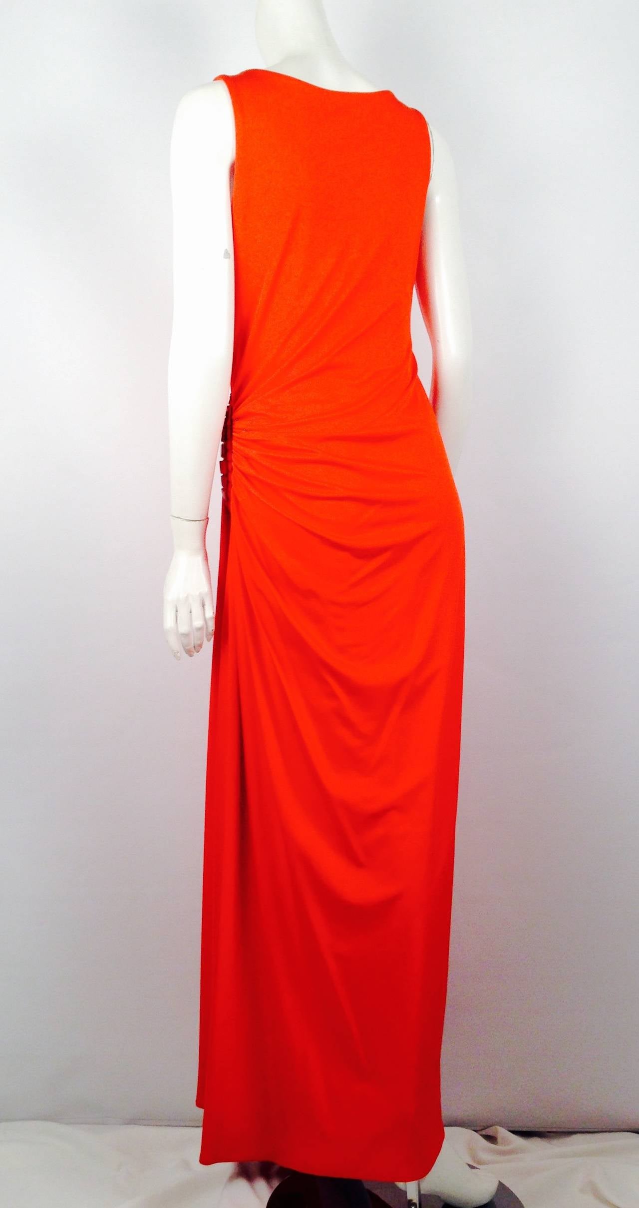 mandarin orange dress