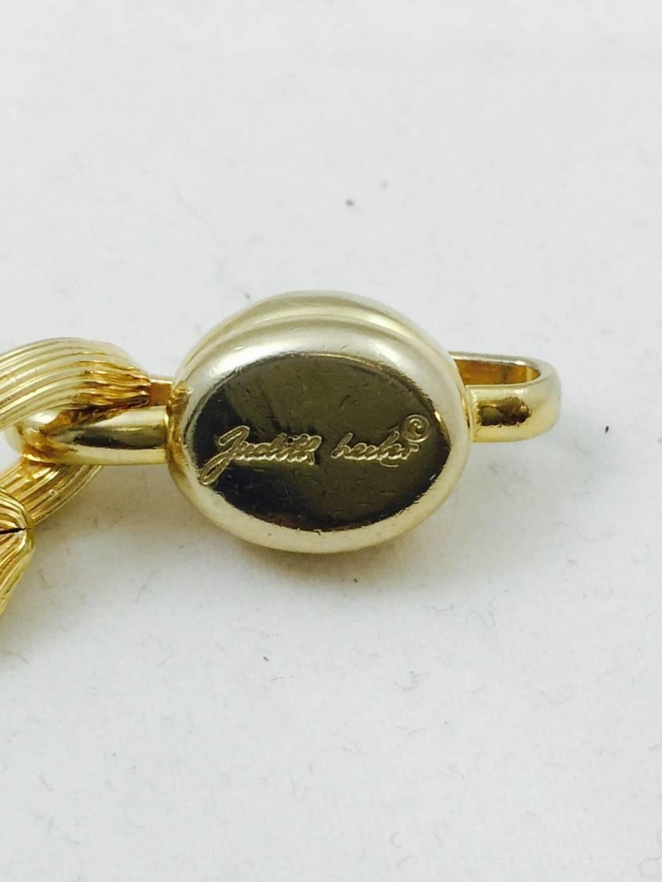 Vintage Judith Leiber Gold Tone Chain Belt With Bejeweled Exotic Animal Charms For Sale 2