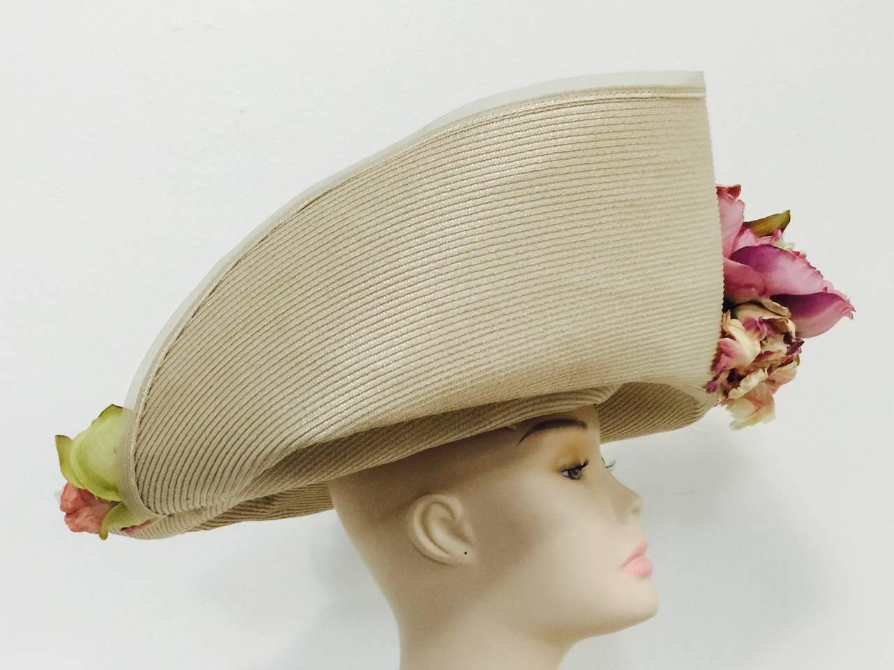 1998 Eric Javits Custom Hat Worn at The Ascot Races In Excellent Condition In Palm Beach, FL