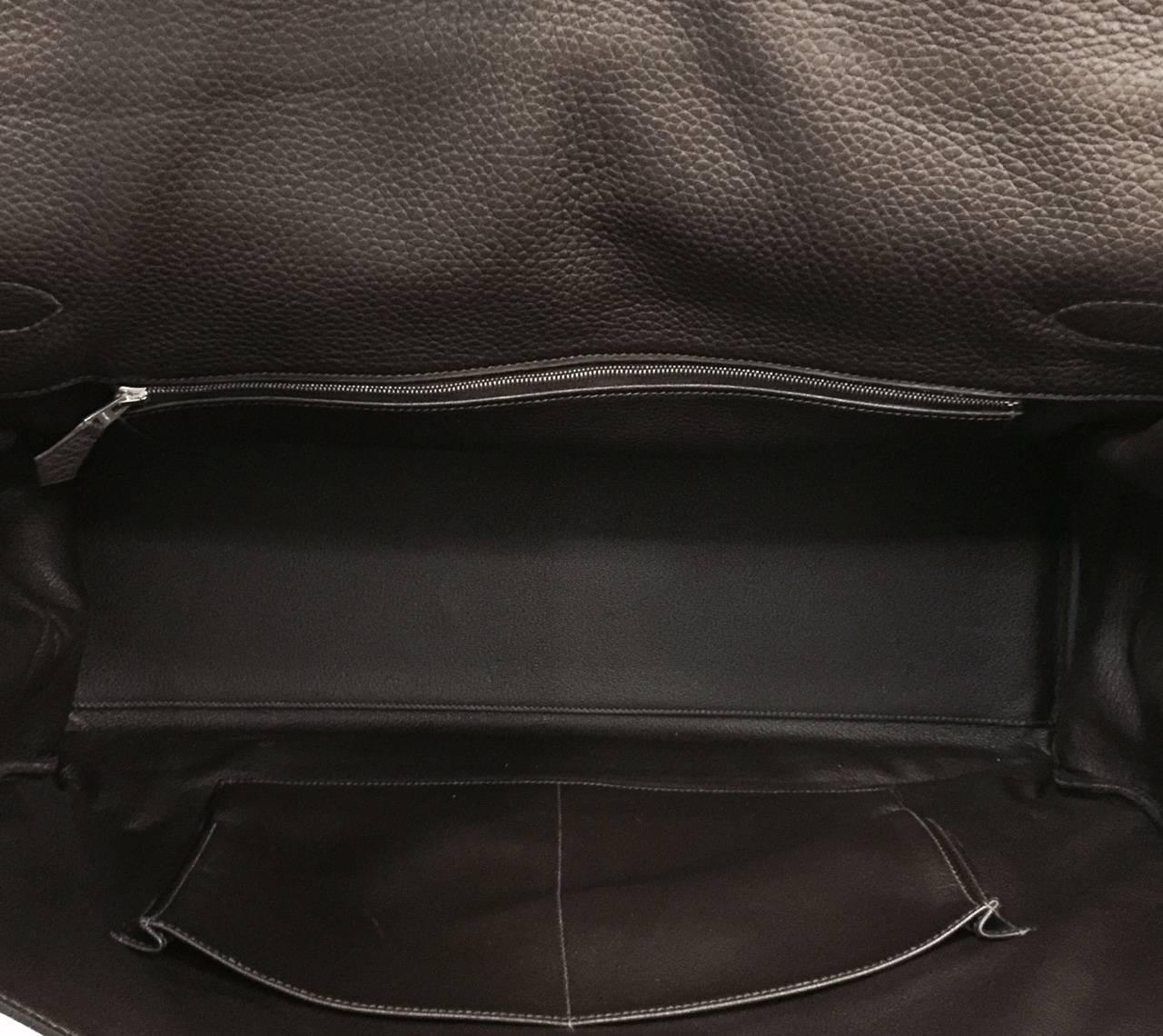 Hermes 2005 Braun Togo Kelly Voyage 50 PHW 3