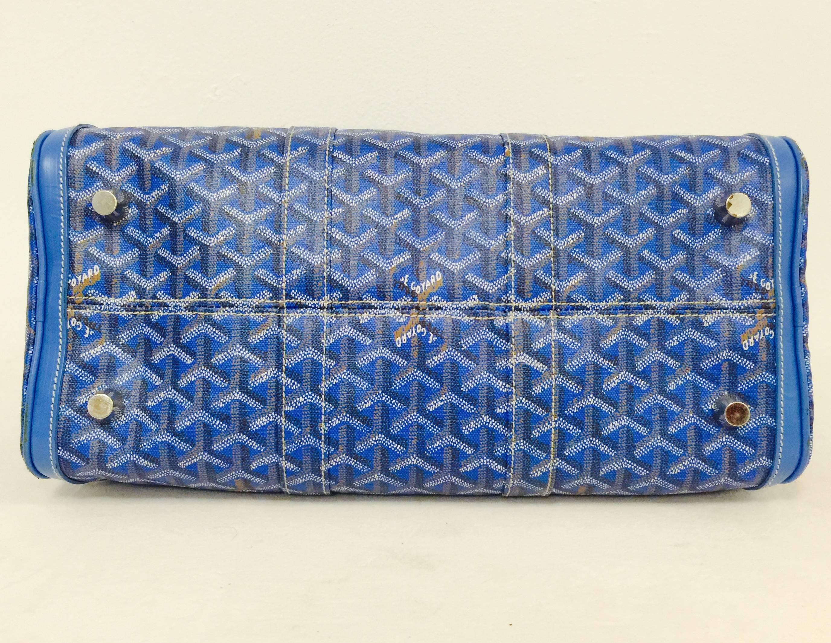 Goyard Blaue Croissiere Boston Tasche Damen