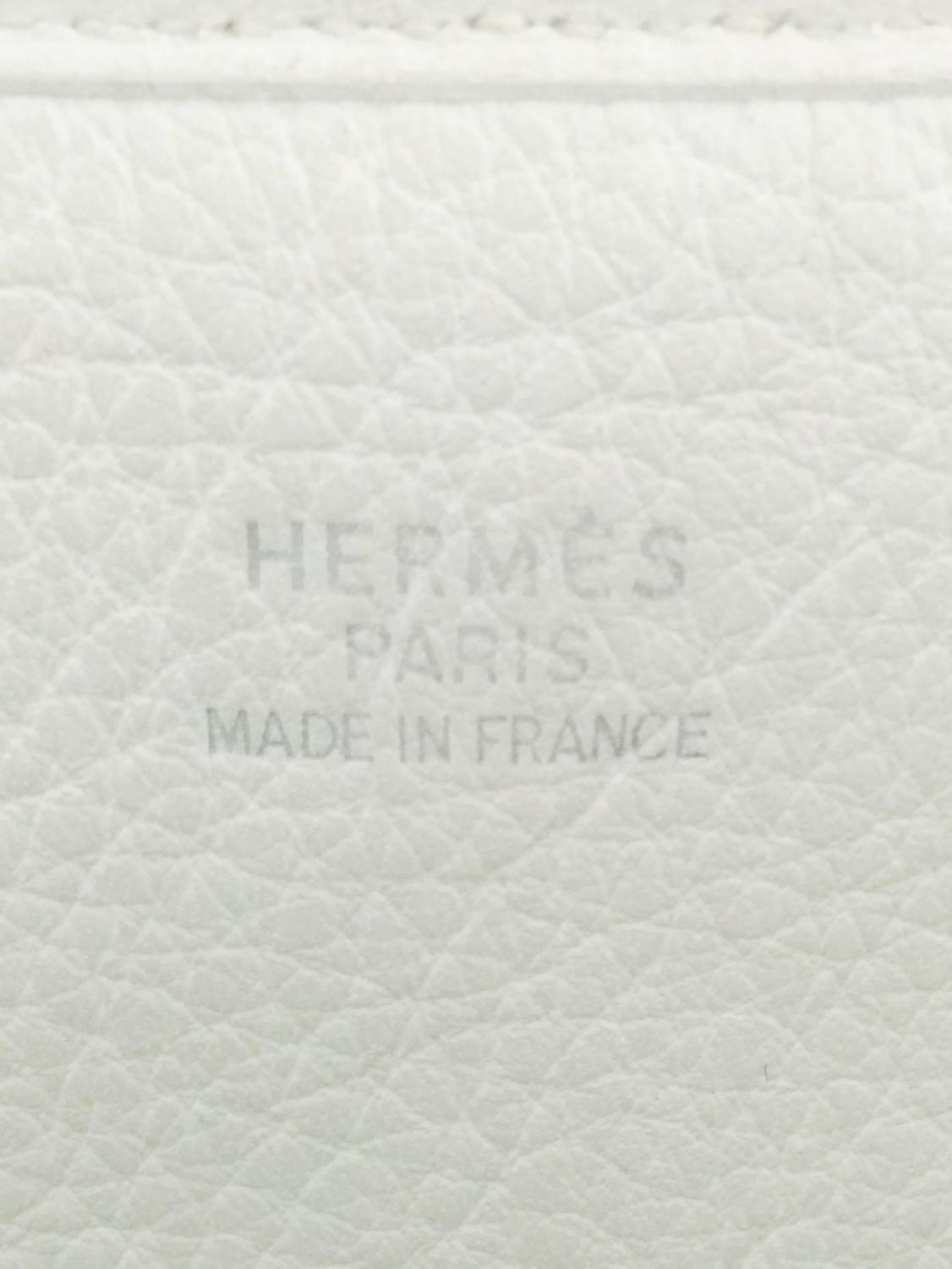 white hermes birkin bag - New Hermes Christine Bag White Taurillon Clemence at 1stdibs