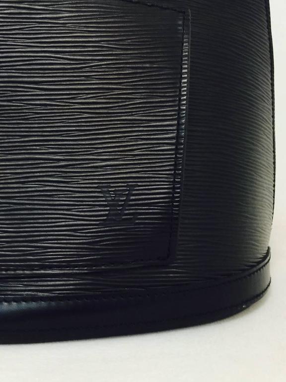 New Louis Vuitton Gobelins Black Epi Backpack With Alcantara Lining at 1stdibs