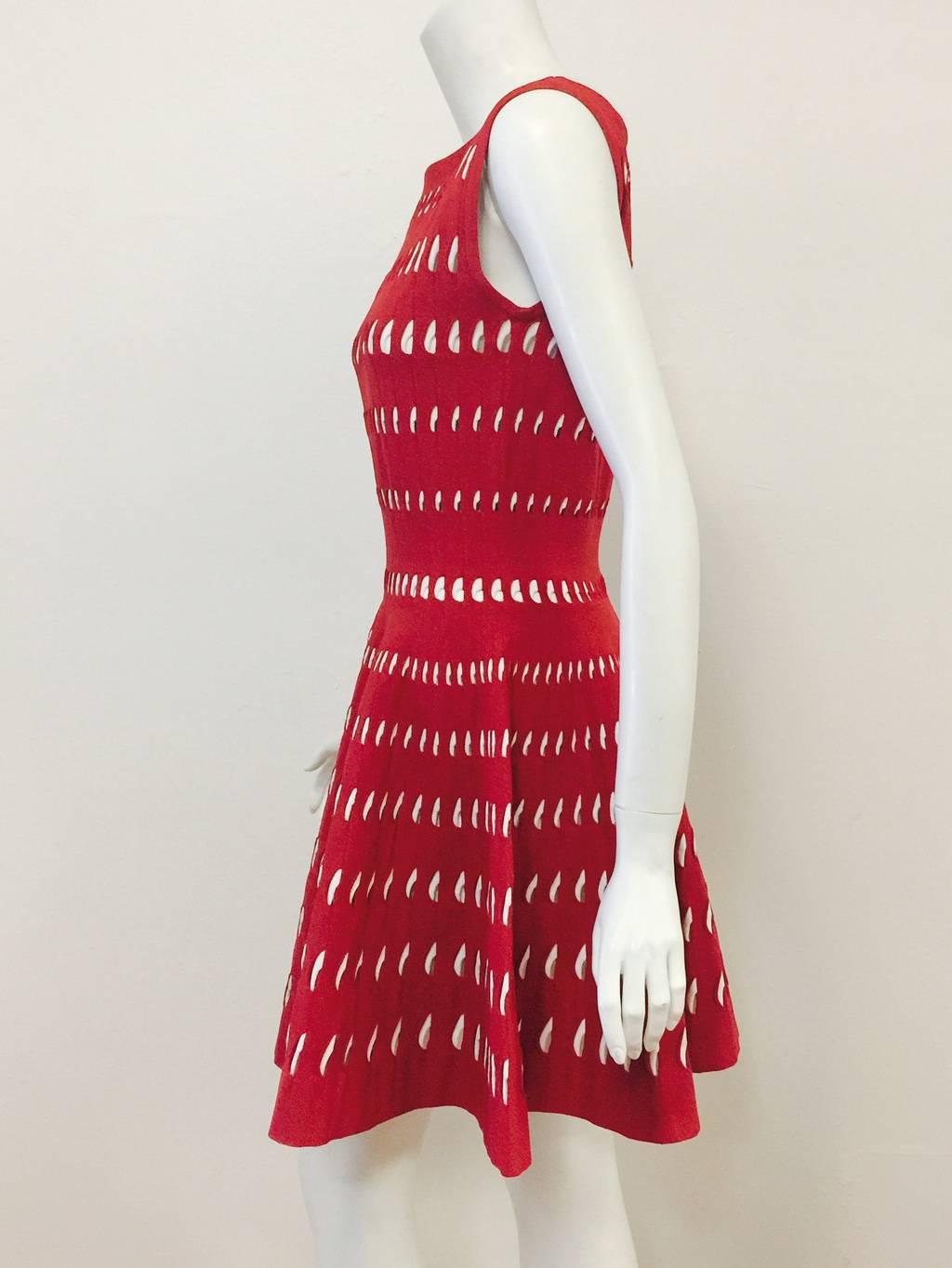 The Lady in Red prefers Alaia!  This Sleeveless Dress is typical Azzedine Alaia...classic, feminine, and seductive!  Utilizing technologically advanced 