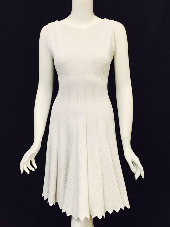 azzedine alaia white dress