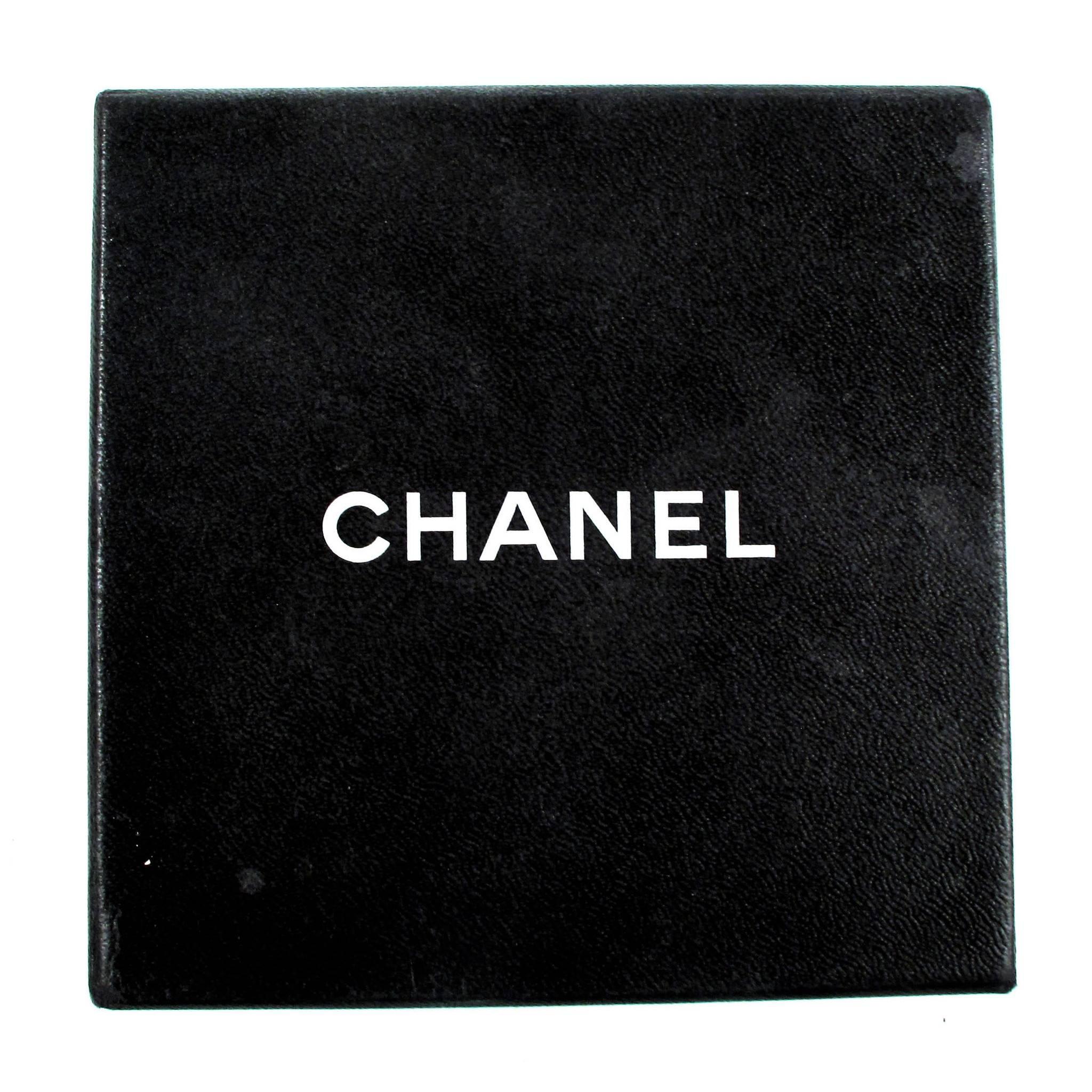 Vintage Rare Chanel Black Velvet & Leather Choker With Gold Tone Medallions 3