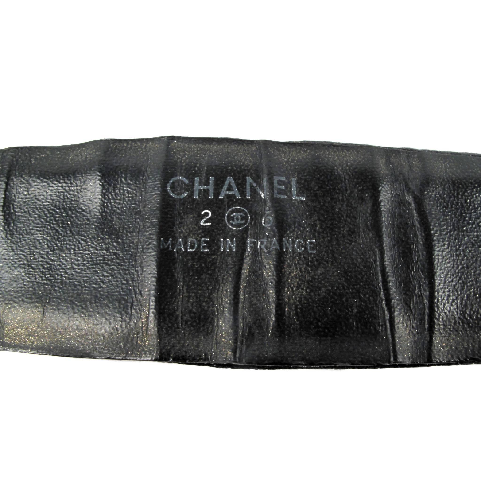Vintage Rare Chanel Black Velvet & Leather Choker With Gold Tone Medallions 2