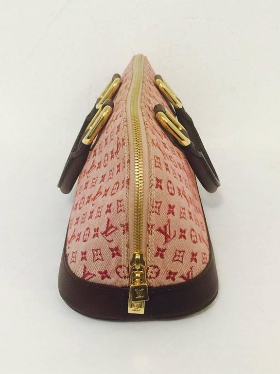 Louis Vuitton Mini Lin Cerise Alma Long Excellent Condition at