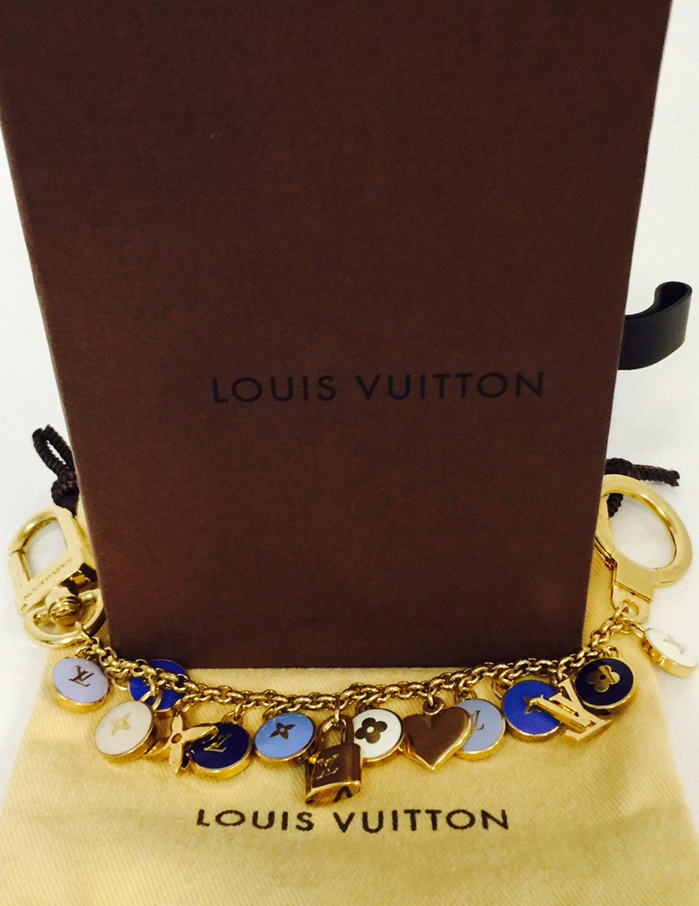 Louis Vuitton Logo Charm Pastilles Gold and Pastels