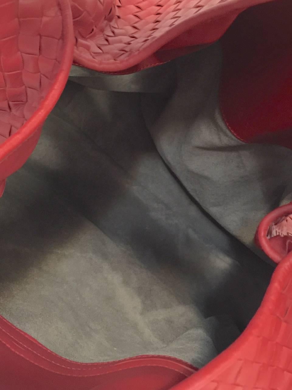 Bottega Veneta Rapturous Red Intrecciato Weave Large Hobo 5