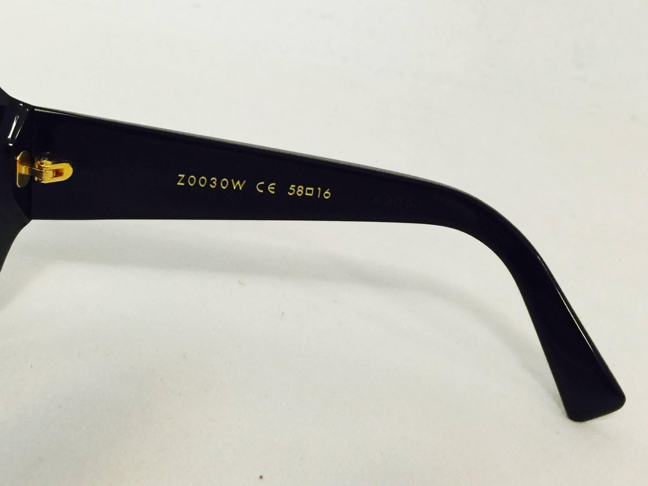 Schwarze Glitter Obsession-Sonnenbrille von Louis Vuitton GM im Zustand „Gut“ in Palm Beach, FL