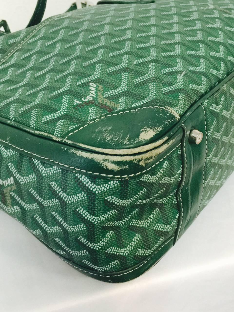 Goyard Grüne Goyardine Ambassade Aktentasche 3