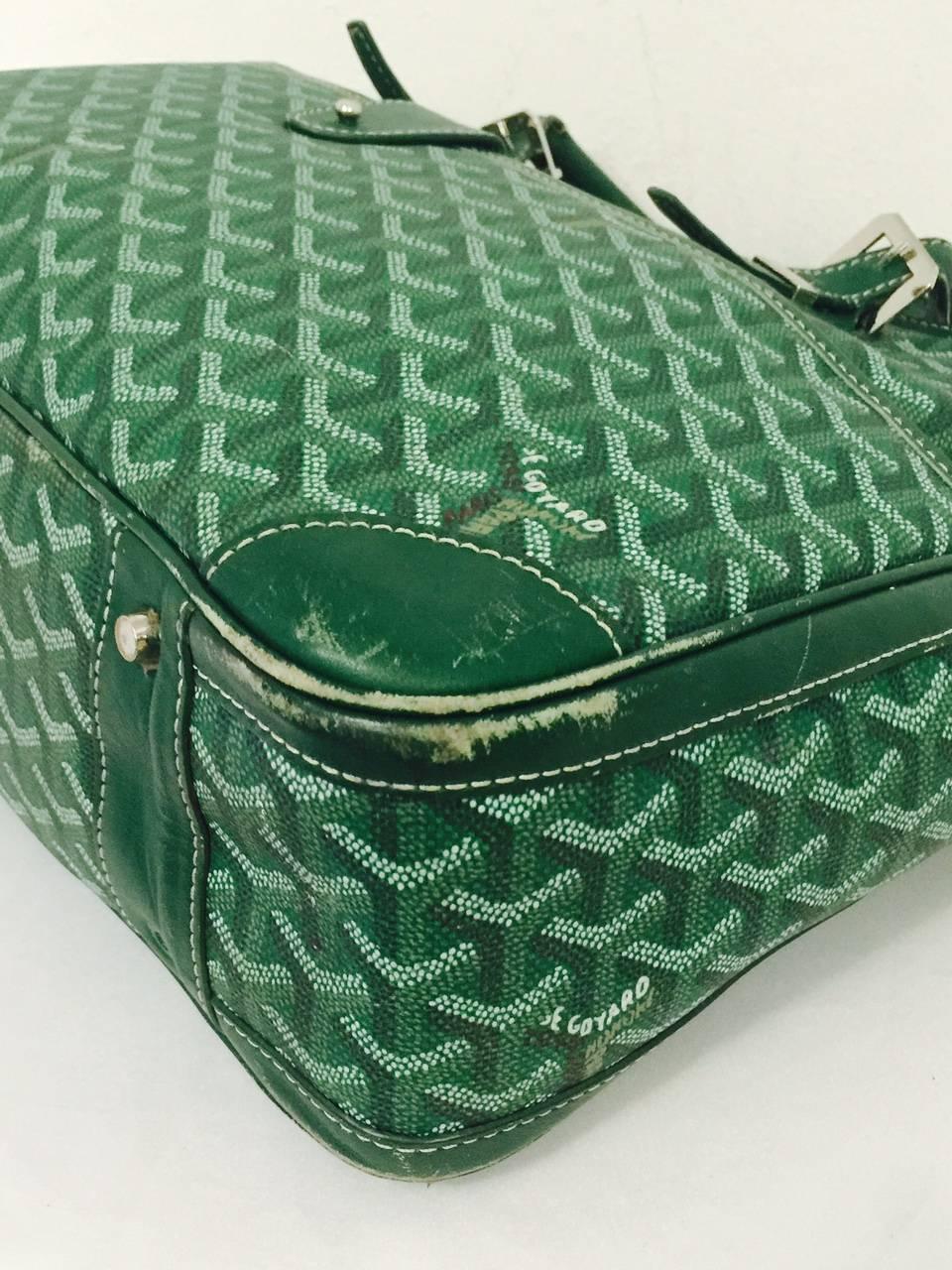 Goyard Grüne Goyardine Ambassade Aktentasche 4
