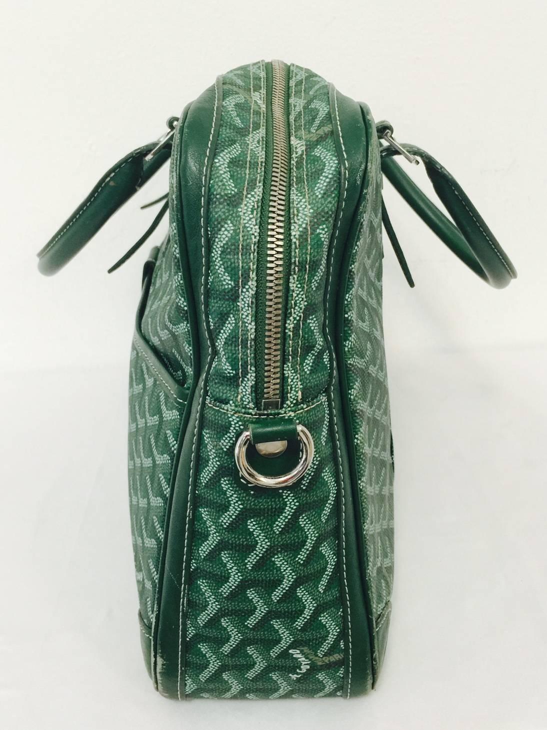 Goyard Grüne Goyardine Ambassade Aktentasche 2