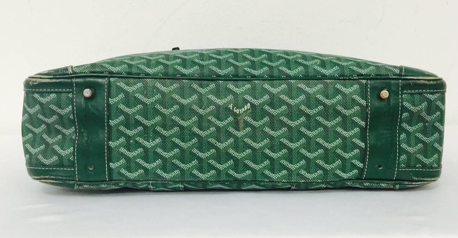 Goyard Grüne Goyardine Ambassade Aktentasche 1