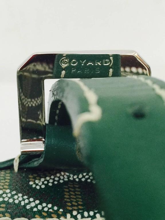 Goyard Green Goyardine Croisiere 50 Duffle Bag