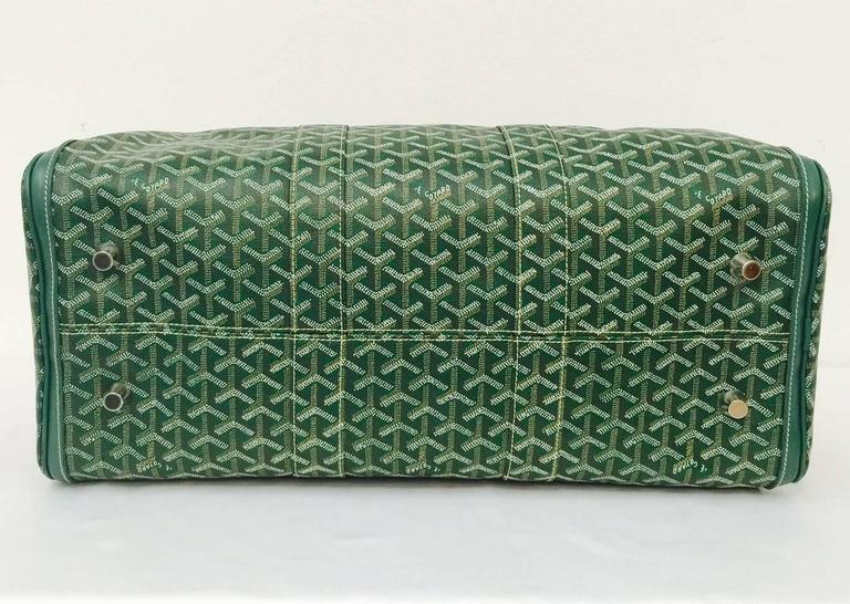 Goyard Green Goyardine Croisiere 50 Duffle Bag