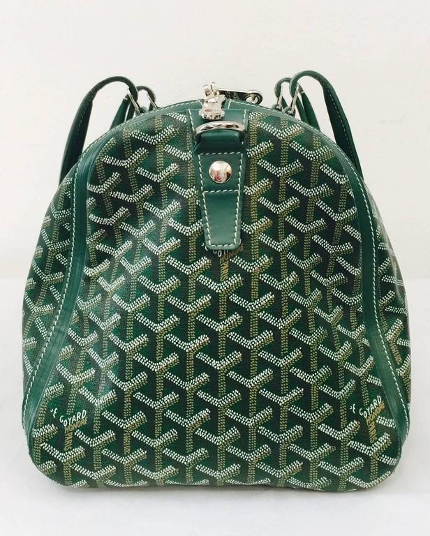 Goyard Green Goyardine Croisiere 50 Duffle Bag