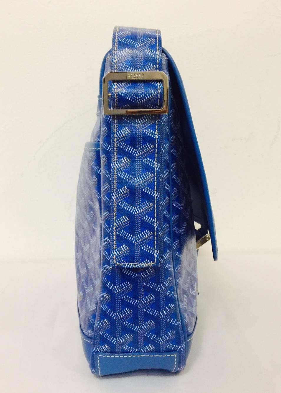 blue goyard messenger bag