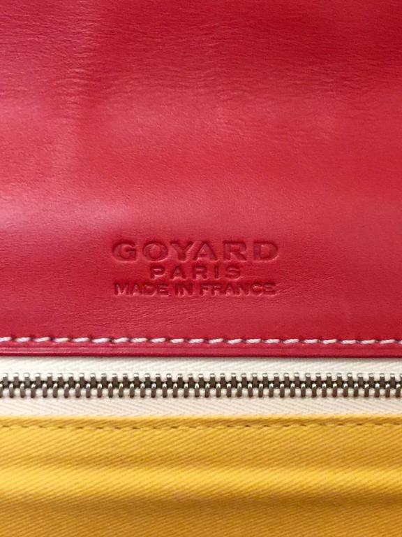 Goyard Red Goyardine Canvas Belevedere Crossbody Bag MM at 1stDibs
