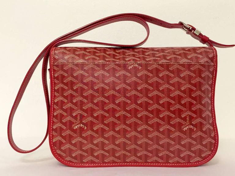Goyard Red Goyardine Canvas Belevedere Crossbody Bag Mm At 1stdibs Brown Goyard Red Goyardine Canvas Belevedere Crossbody Bag Mm For