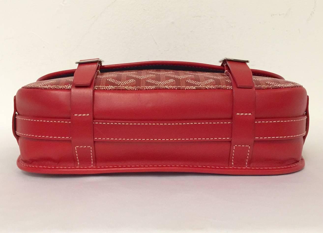 goyard red messenger bag