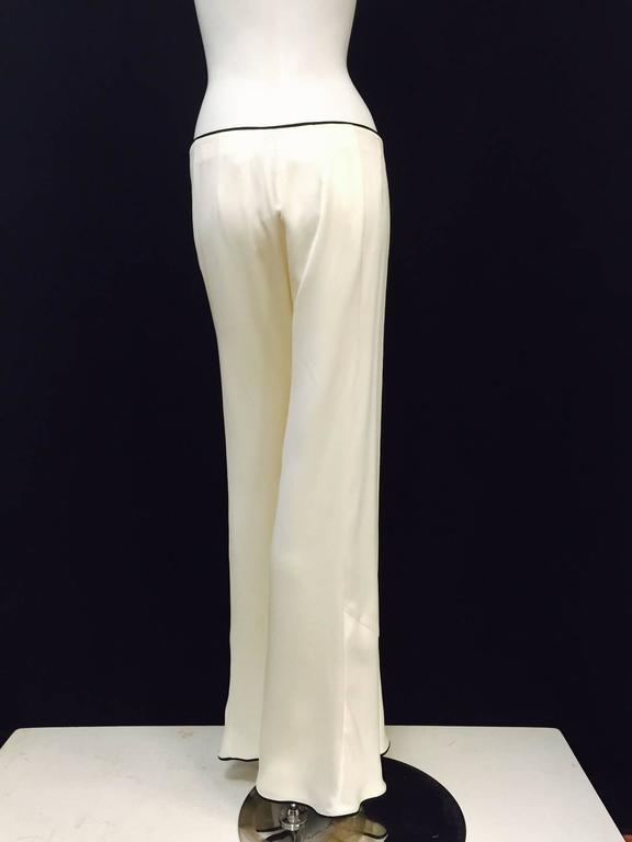 Chanel Cruise 2009 Cruise Collection Ivory Silk Mariner's Pant With ...